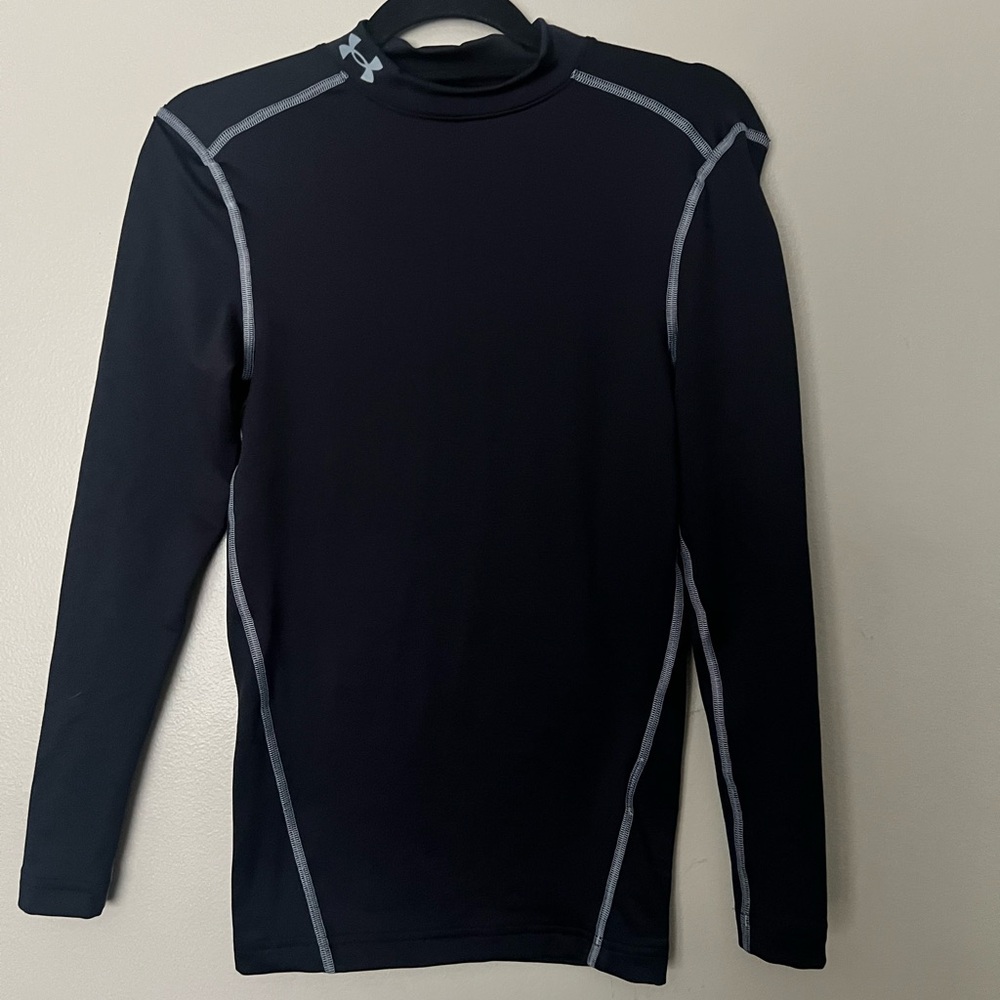 Under Armour Men's Black Heat Gear Long Sleeve Shirt